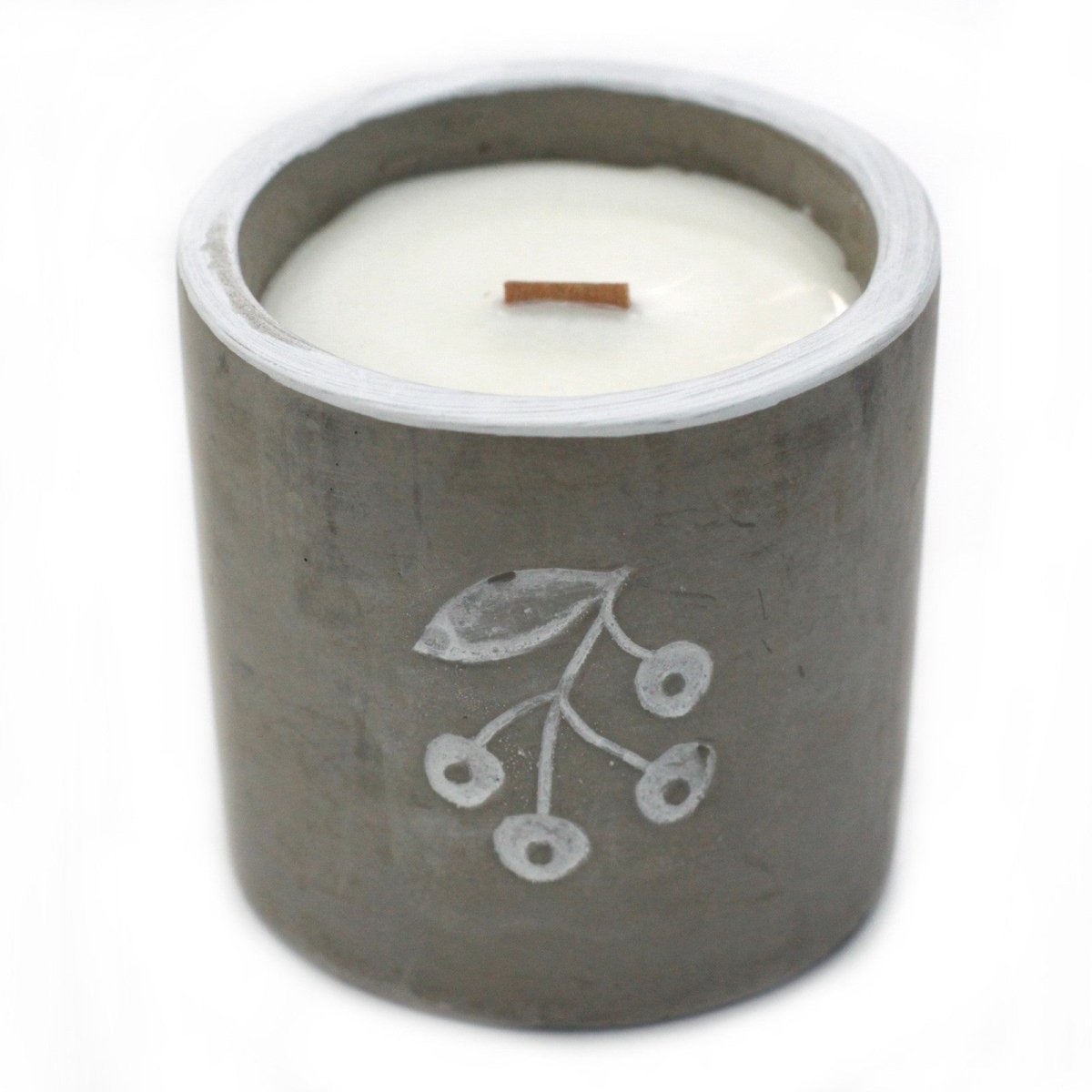 Concrete Soy Candle Berrys - Juniper & Sweet Gin - tebaspa
