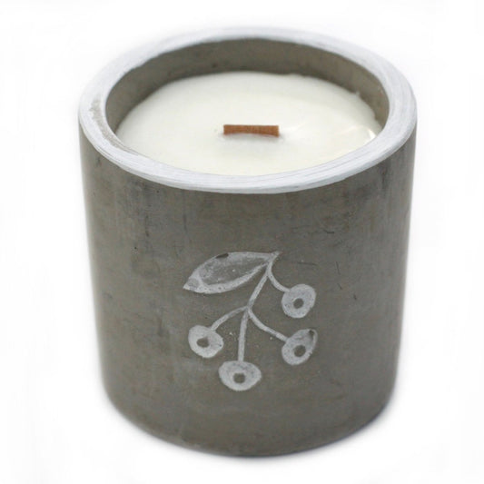 Concrete Soy Candle Berrys - Juniper & Sweet Gin - tebaspa