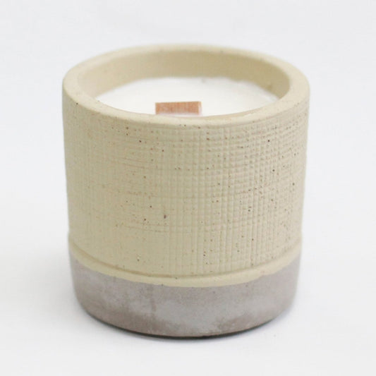 Concrete Soy Candle Grey - Coffee in the Club - tebaspa