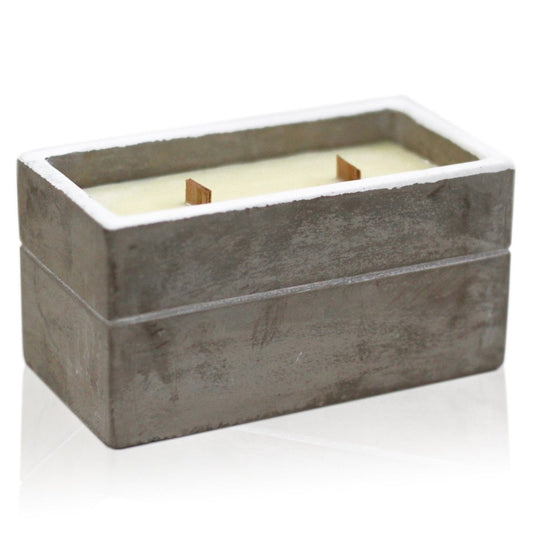 Concrete Soy Candle Large - Clove & Dark Sandal - tebaspa