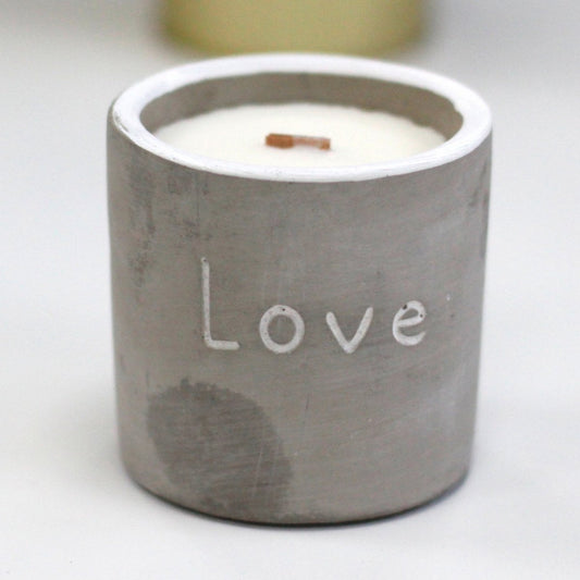 Concrete Soy Candle Love - Purple Fig & Casis - tebaspa