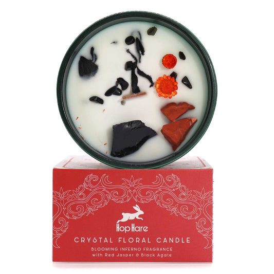 Crystal Magic Flower Candle - The Devil - tebaspa