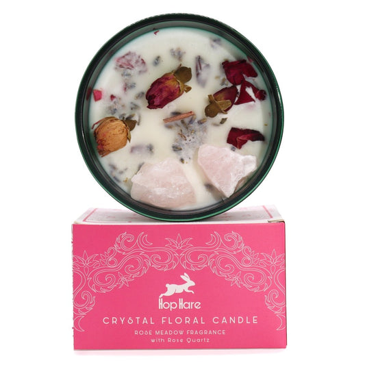 Crystal Magic Flower Candle - The Lovers - tebaspa