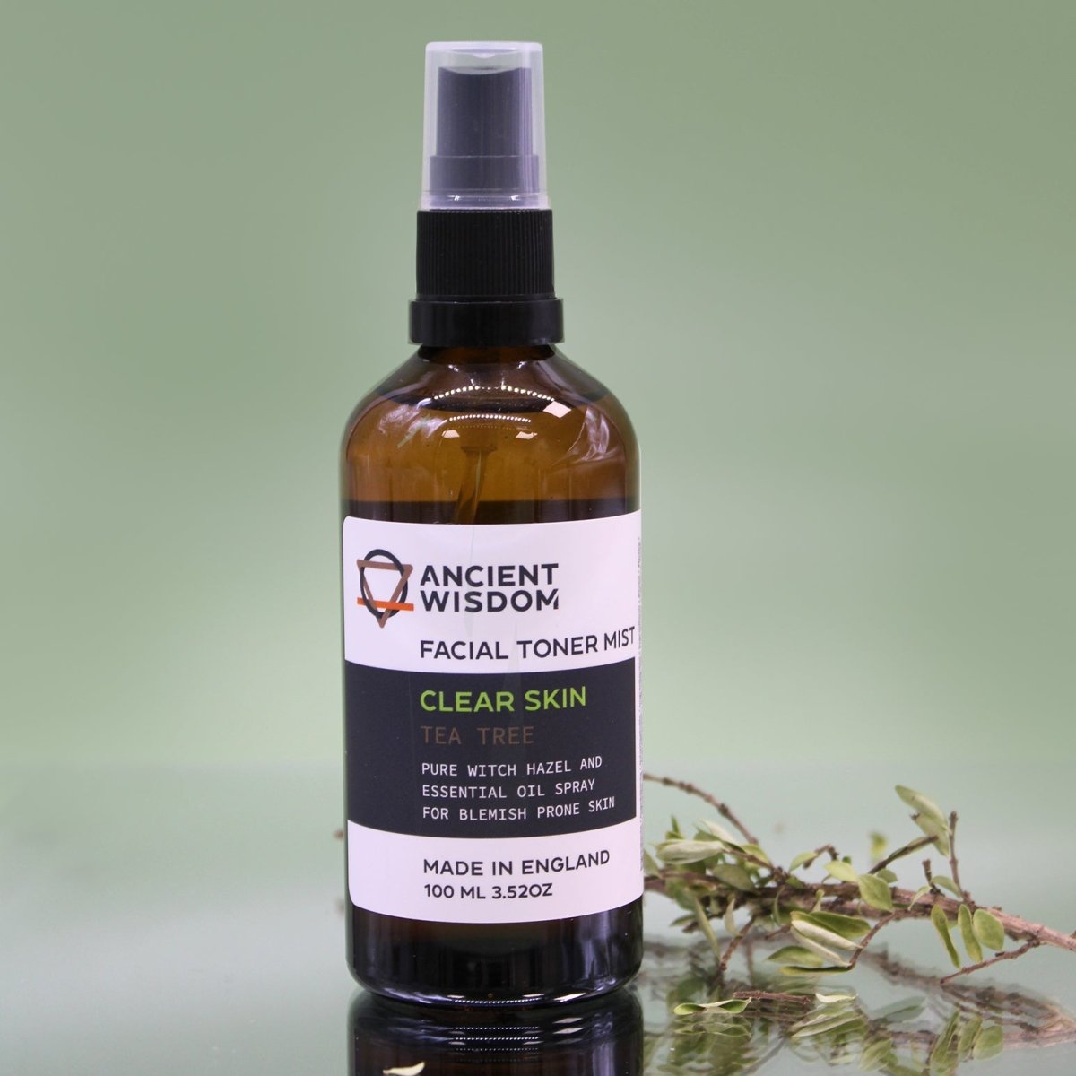 Facial Toner Mist - Witch Hazel & Tea Tree - tebaspa