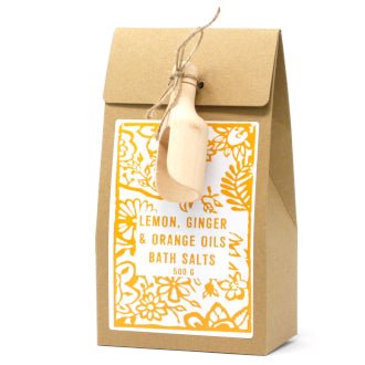 Lemon, Ginger & Orange Bath Salt - tebaspa