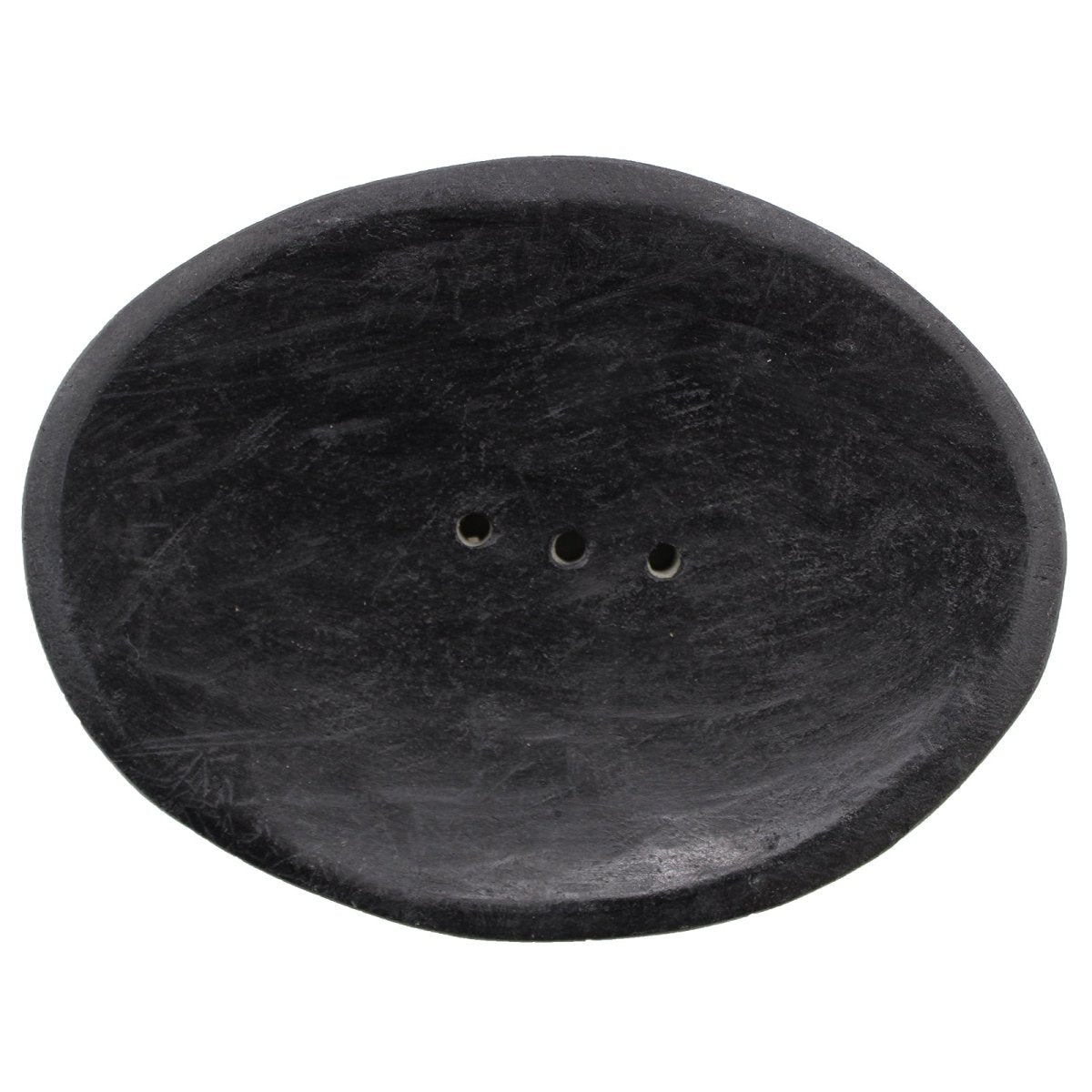 Oval Black Marble Soap Dish - tebaspa
