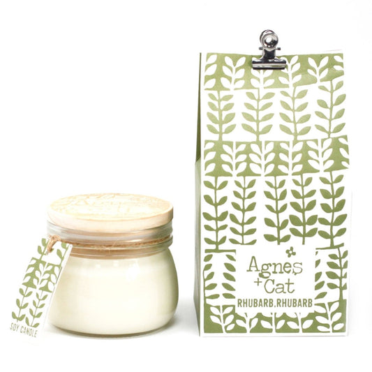 Small Kilner Jar Candle - Rhubarb Rhubarb - tebaspa