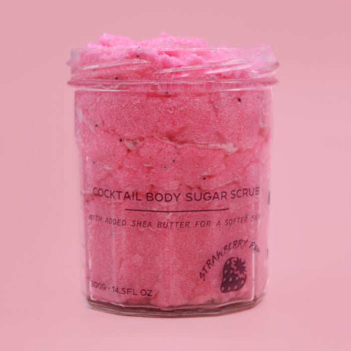 Sugar Body Scrub - Strawberry Rum - tebaspa
