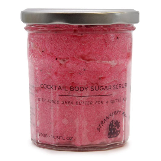 Sugar Body Scrub - Strawberry Rum - tebaspa