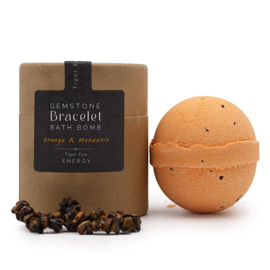 Tiger Eye Gem Bracelet Bath Bomb - tebaspa