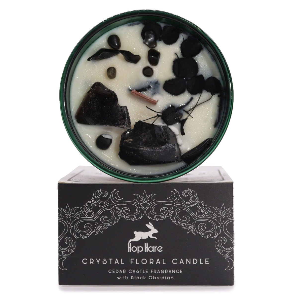 Crystal Magic Flower Candle - The King of Swords - tebaspa