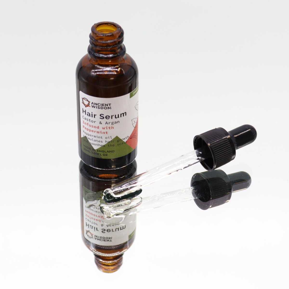 Organic Hair Serum - Peppermint - tebaspa