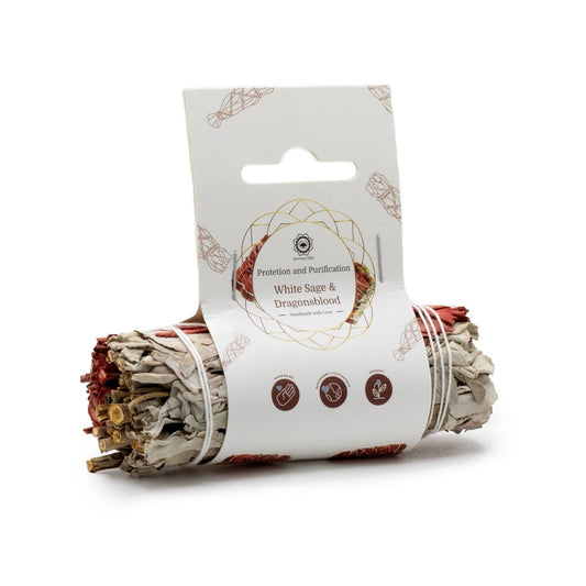 White Sage & Dragonsblood Smudge Stick - tebaspa