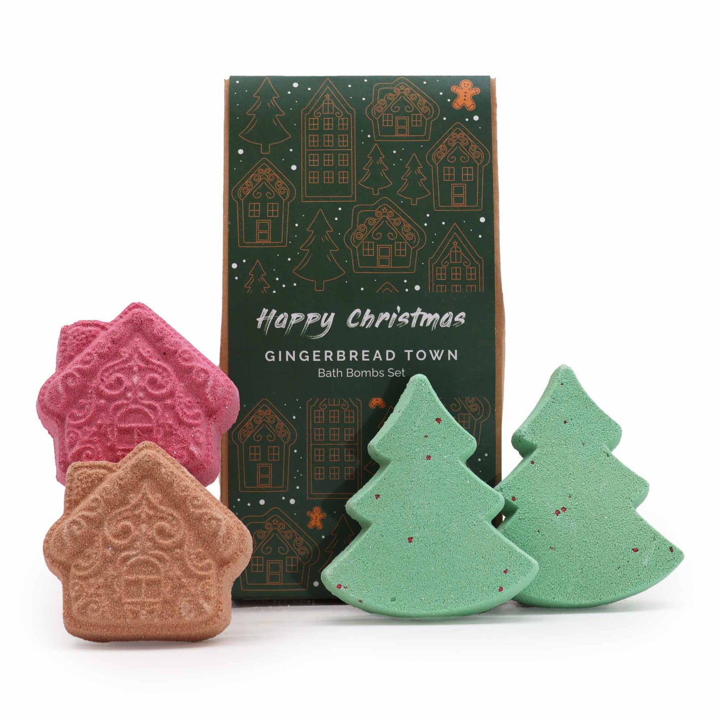 Xmas Bath Bomb Pack: Gingerbread Town